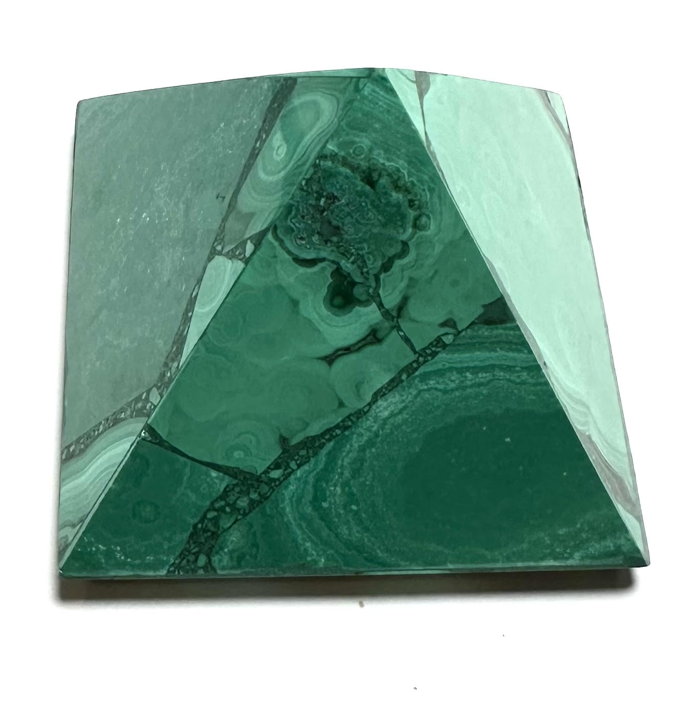 Malachite Pyramid - 2" x 2" Base, 1 3/4" Ht. - NC7802