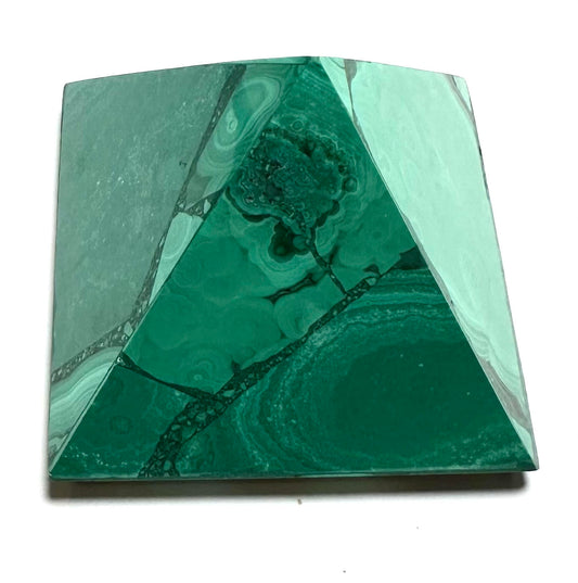 Malachite Pyramid - 2" x 2" Base, 1 3/4" Ht. - NC7802