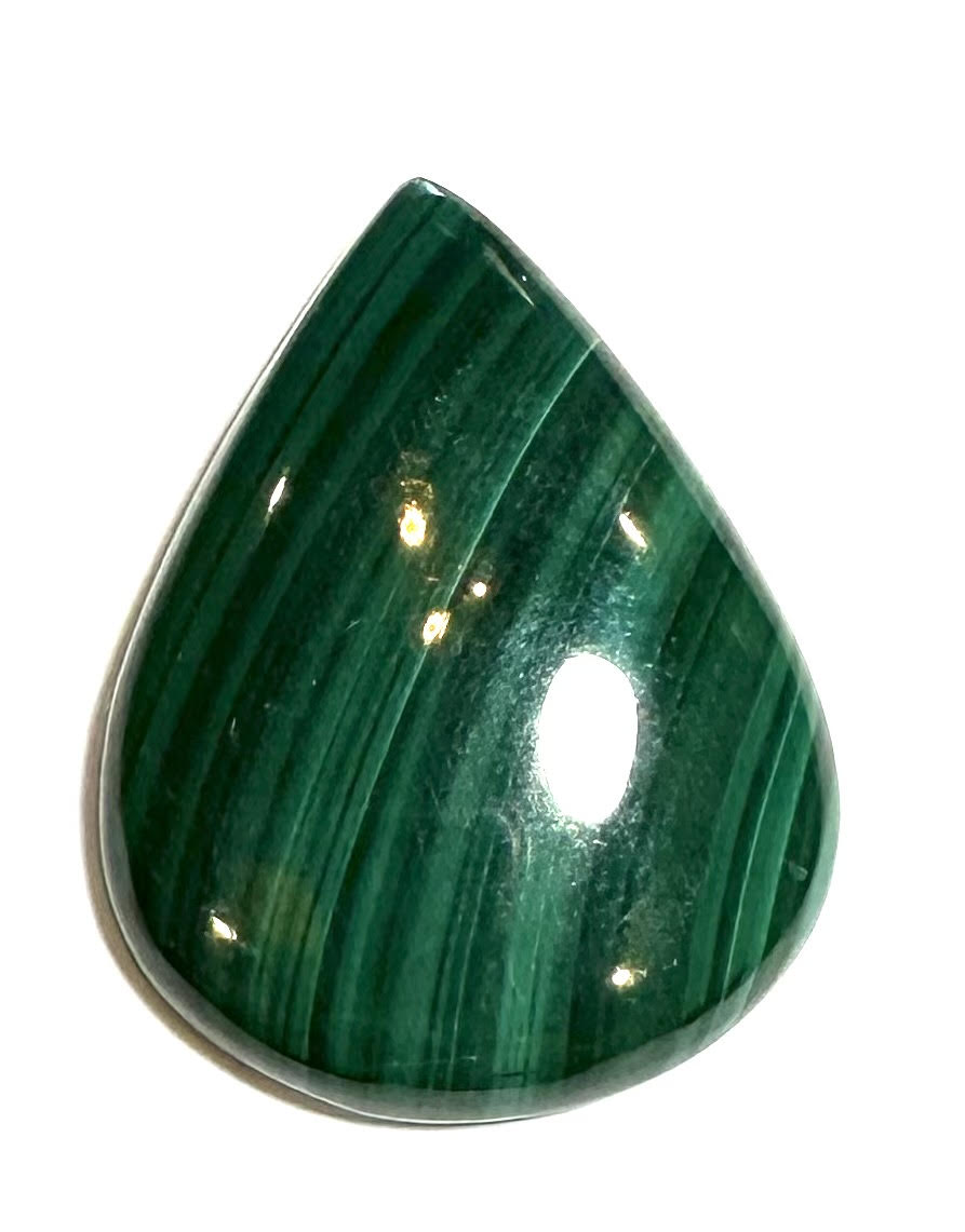 Malachite Teardrop Cabochon 25x33mm – SP7892