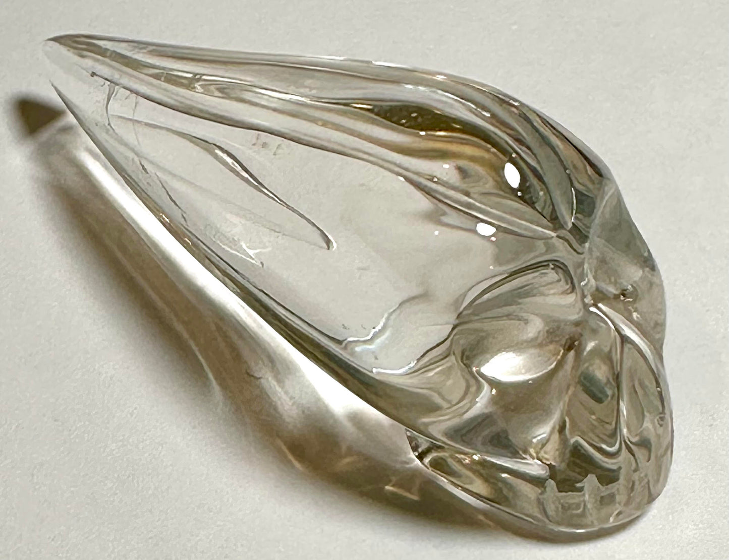 Master Carved Lemurian Quartz Traveler Skull by Vanderlei Barreto 2 1/2 Inches #NC7931