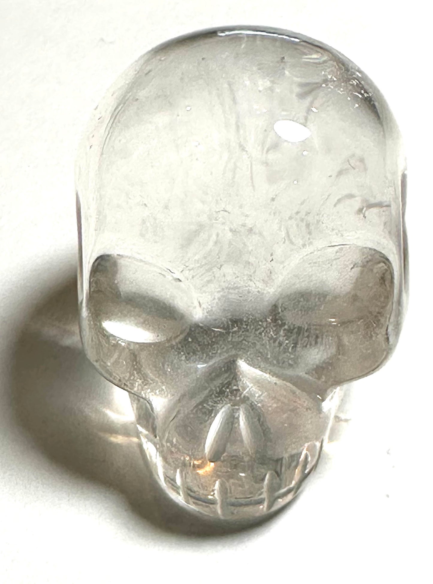 Master Carved Lemurian Quartz Crystal Skull 3/4 Inch x 1 1/8 Inches x 1 1/8 Inches #NC7939