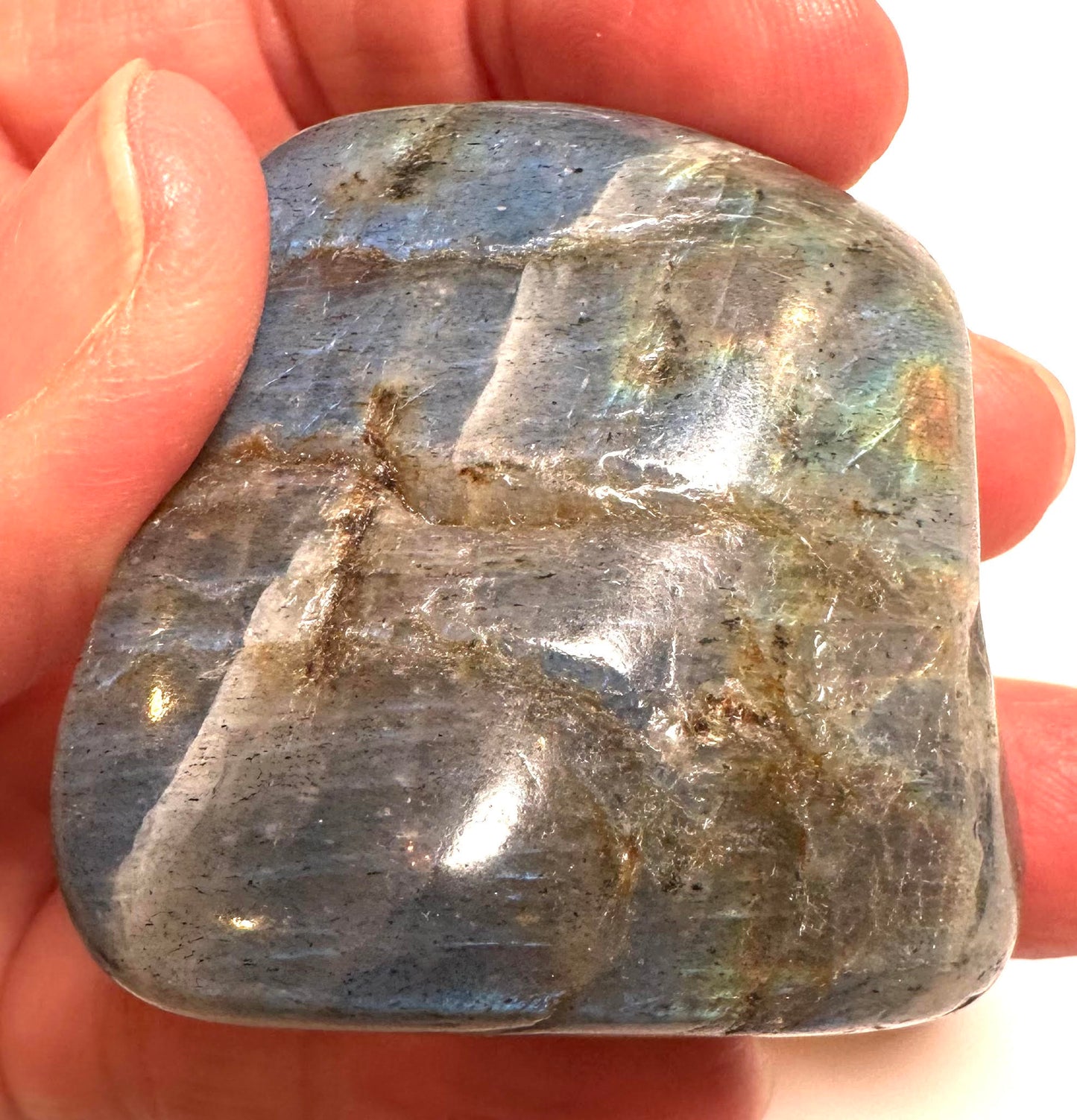 Mini Labradorite Boulder – Electric Blue Flash # NC7864