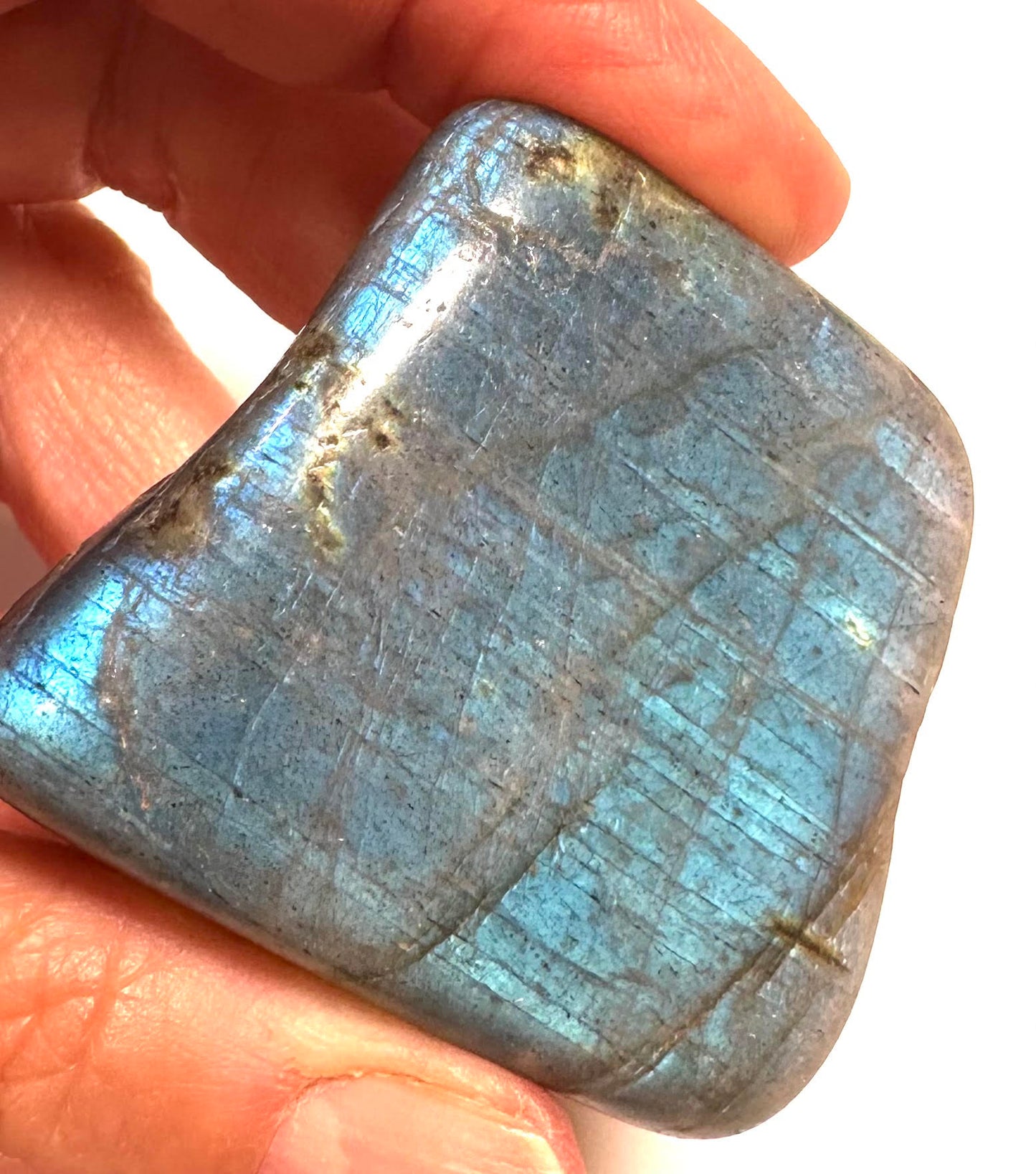 Mini Labradorite Boulder – Electric Blue Flash # NC7864