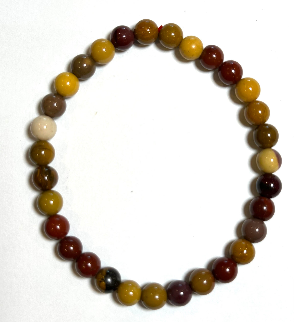 Natural 6mm Mookaite Jasper Mala Bracelet #MALA18