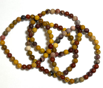 Natural 6mm Mookaite Jasper Mala Bracelet #MALA18