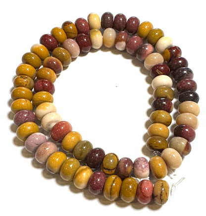 Australian Polished Mookaite Rondelle Beads 5 x 8 mm SP7938