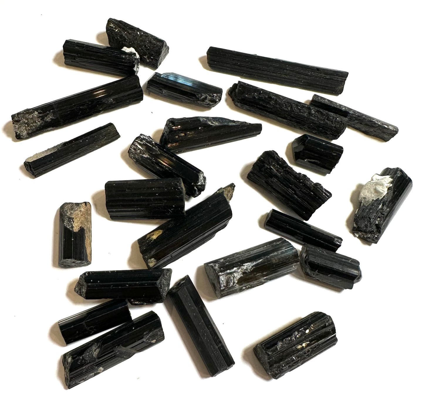 Natural Black Tourmaline Protection Crystal Set – 3 Piece Intuitive Pick #NC7960