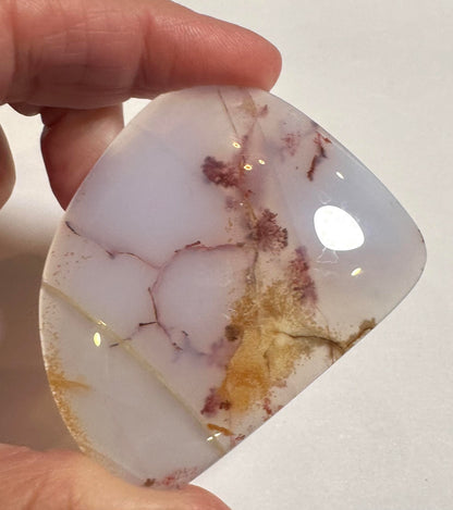 AAA Grade Natural Blue Chalcedony Freeform Cabochon – 48 x 58 mm – #CAB1