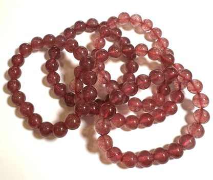 Natural Brazilian Lepidocrocite Quartz Mala Bracelet 10mm #MALA11
