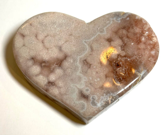 Brazilian Pink Amethyst Heart 3½" x 2½" #NC7956