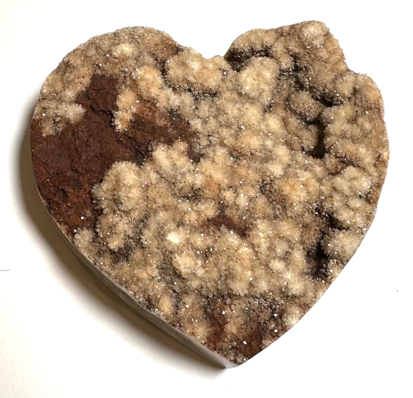Indonesian Druzy Agate Heart 3.75" #NC7955