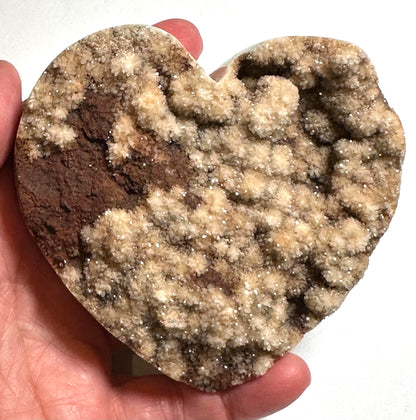 Indonesian Druzy Agate Heart 3.75" #NC7955