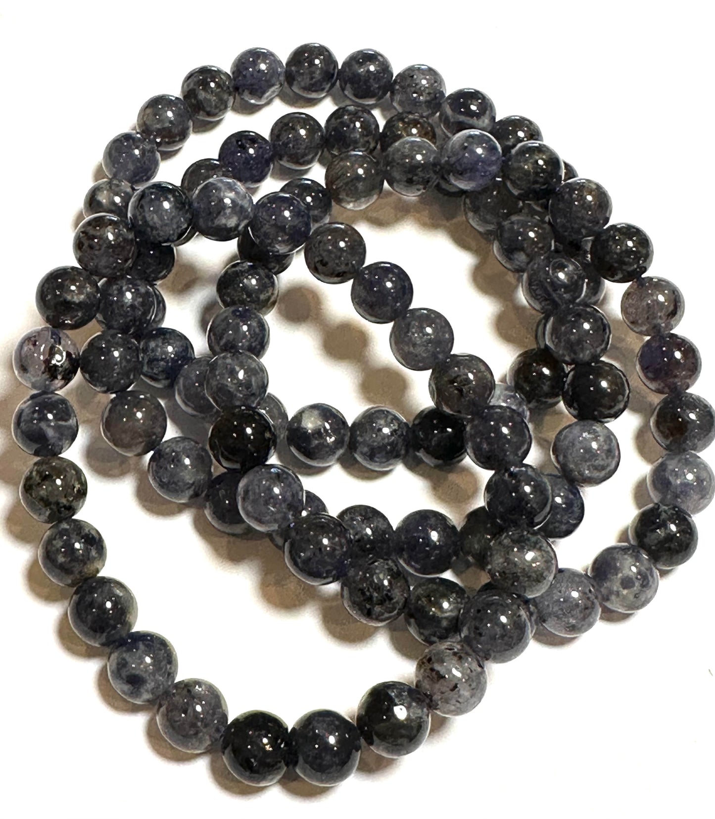 Iolite 8 mm Mala Bracelet #MALA04