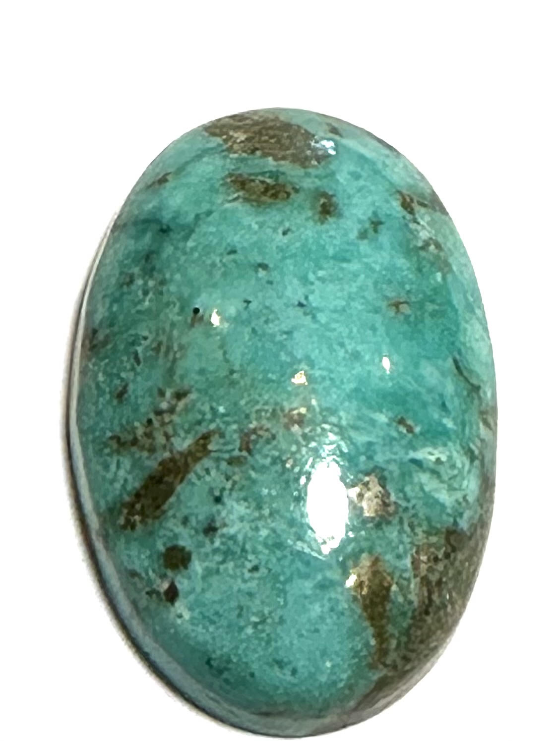 Iranian Turquoise Cabochon 14 x 21 mm #CAB7932