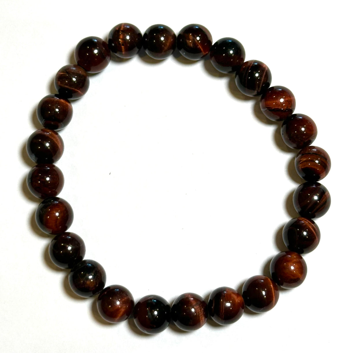 Red Tiger Eye Mala Bracelet 8 mm #MALA20