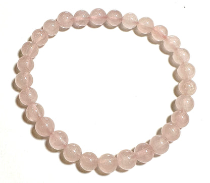 Rose Quartz 6 mm Mala Bracelet #MALA07