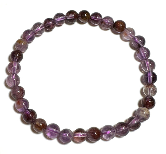 Natural Super Seven 6mm Mala Bracelet #Mala08