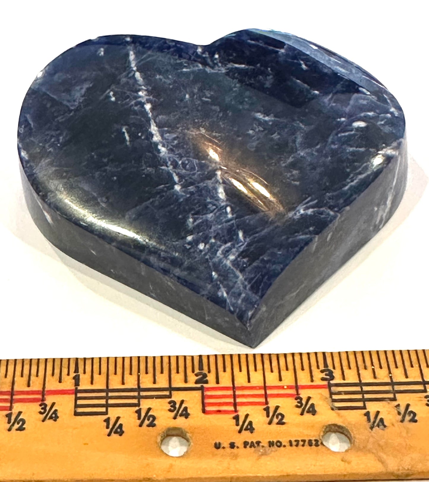 Natural Sodalite Heart Paperweight 3.5 Inch Polished Crystal Heart #NC7957