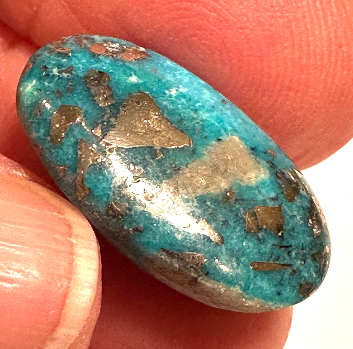 Iranian Turquoise Collector Cabochon 12 × 21 mm #CAB7929