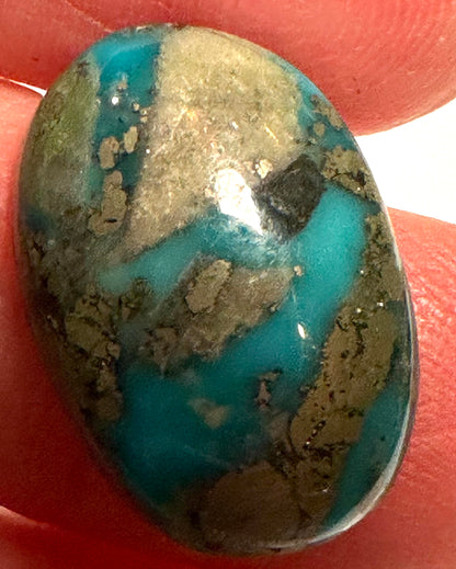 Iranian Turquoise Collector Cabochon 13 × 19 mm #CAB7930