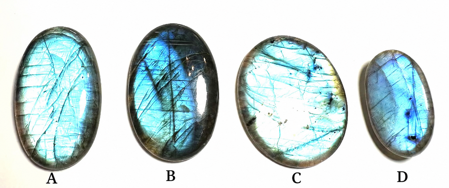 Blue Labradorite Oval Cabochons #SP7866
