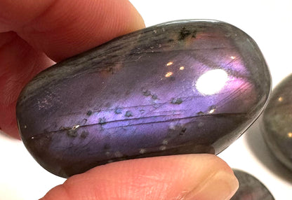Rare Purple Labradorite Pocket Palm Stone – Choose Your Stone | SP7907