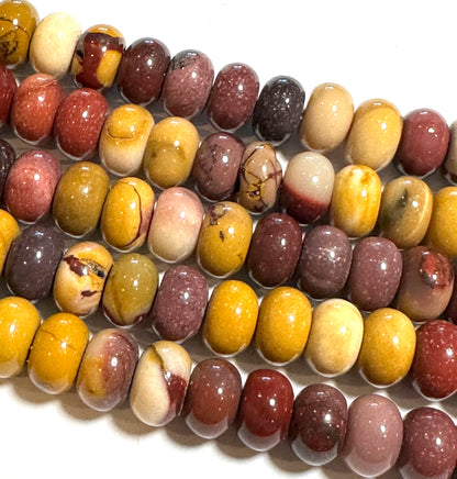 Australian Polished Mookaite Rondelle Beads 5 x 8 mm SP7938
