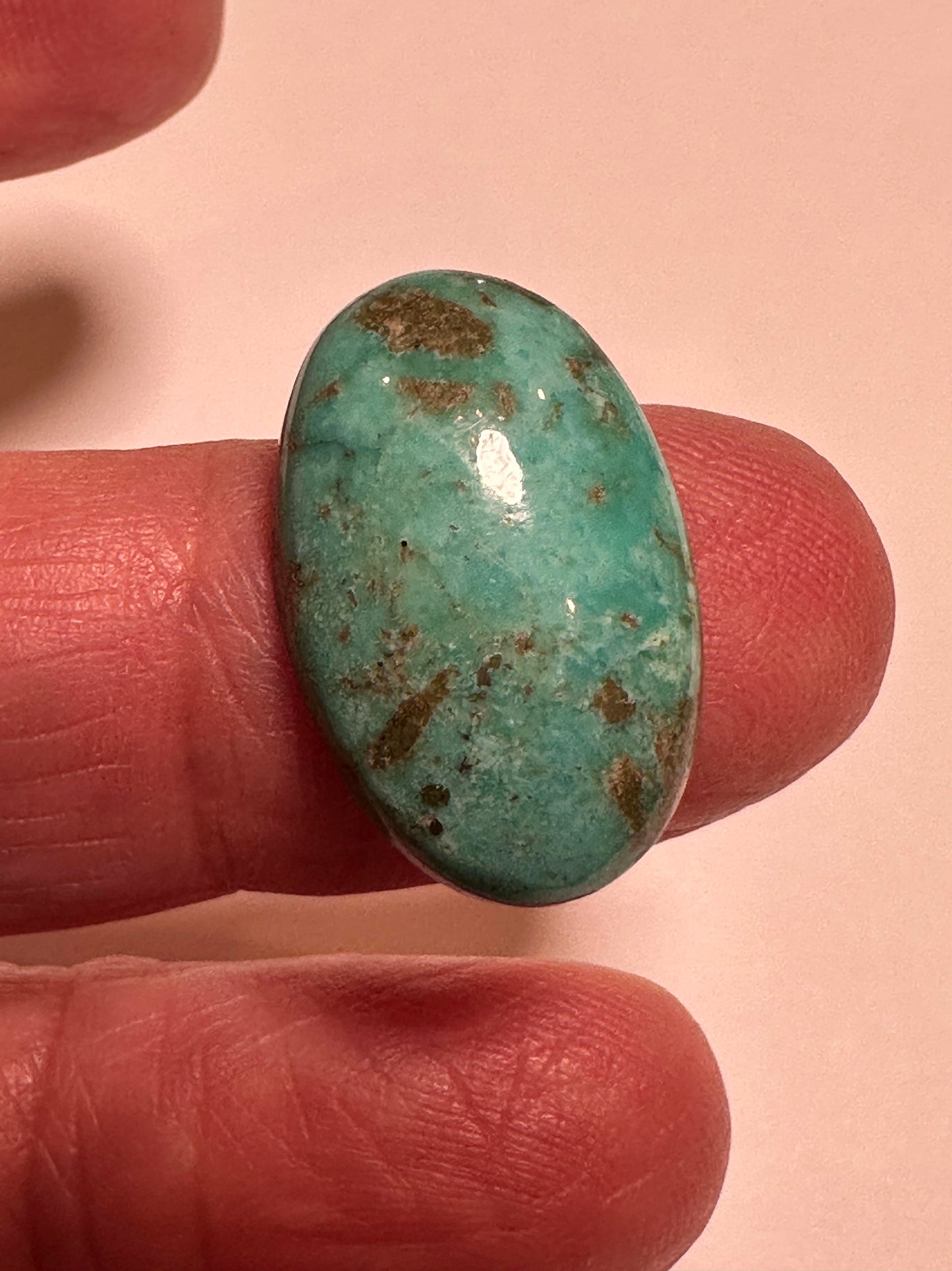 Iranian Turquoise Cabochon 14 x 21 mm #CAB7932