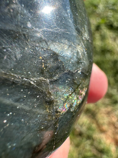 Blue Labradorite Palm Stone — 2 3/4 x 2" #NC7980