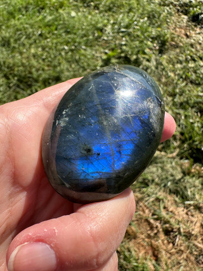 Blue Labradorite Palm Stone — 2 3/4 x 2" #NC7980