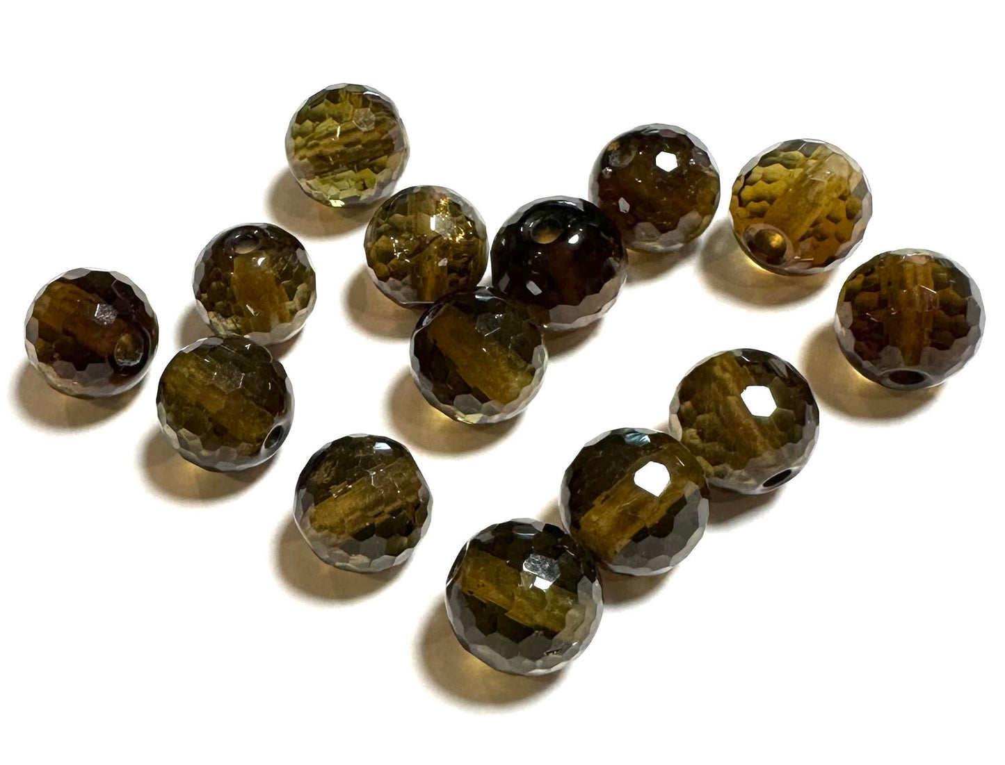 AAA Grade Yellow Tourmaline Faceted Beads – 7mm Round – 14 Beads Per Lot SP7844