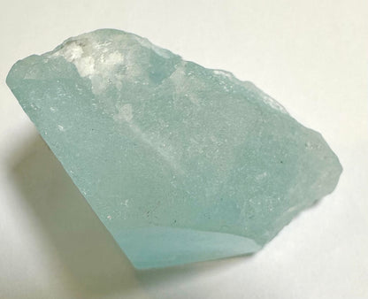 Raw Aquamarine Crystal with Rainbow Brazil #NC7963