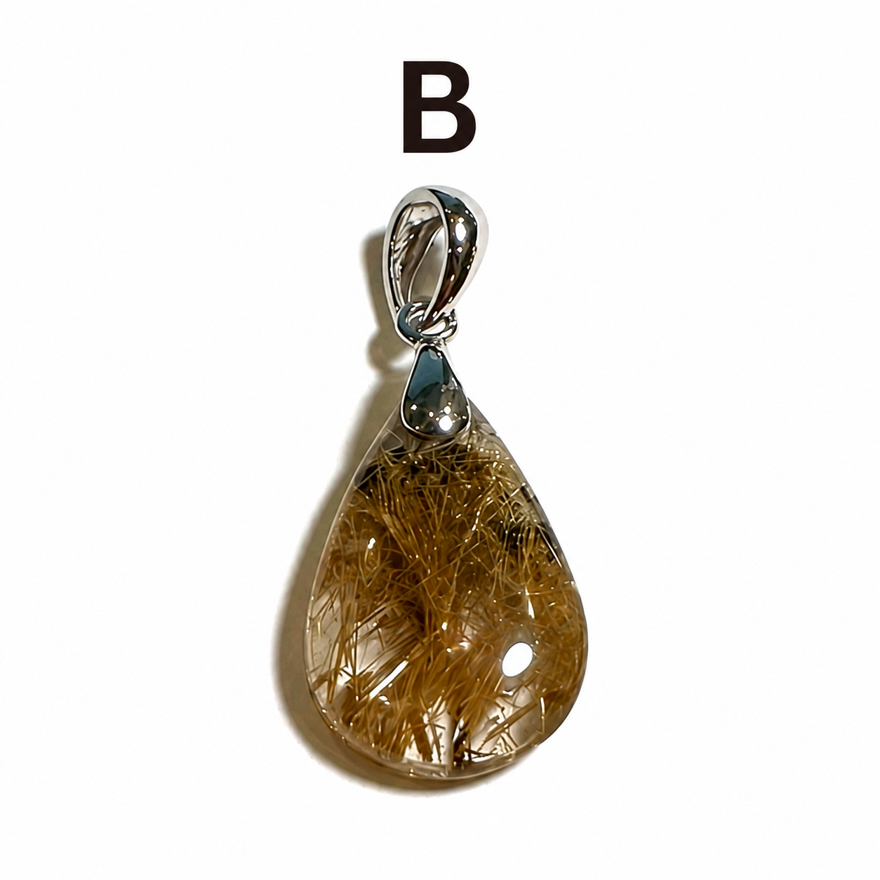 A+ Quality Golden Rutilated Quartz Pendants • Brazil - SP7816A–F