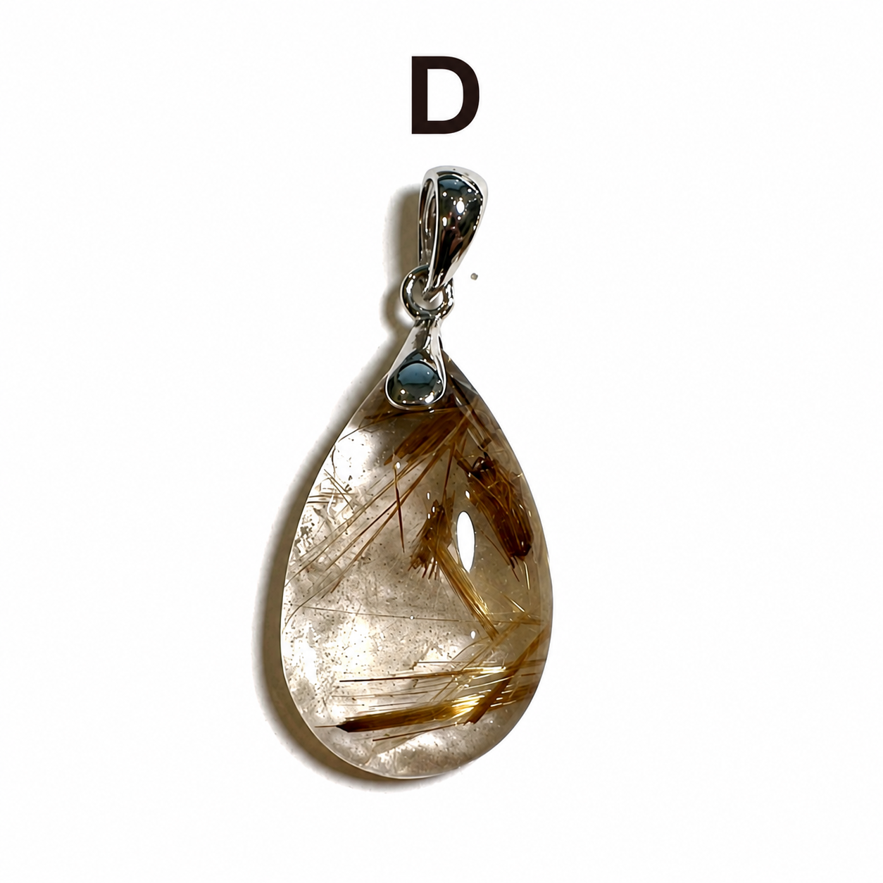 A+ Quality Golden Rutilated Quartz Pendants • Brazil - SP7816A–F