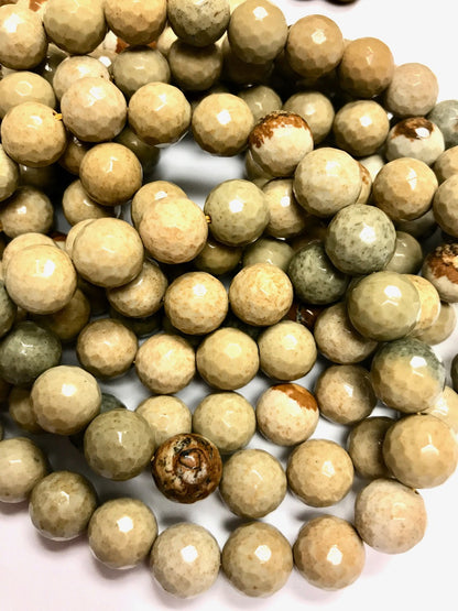 Faceted Cripple Creek Jasper Round Beads 10mm