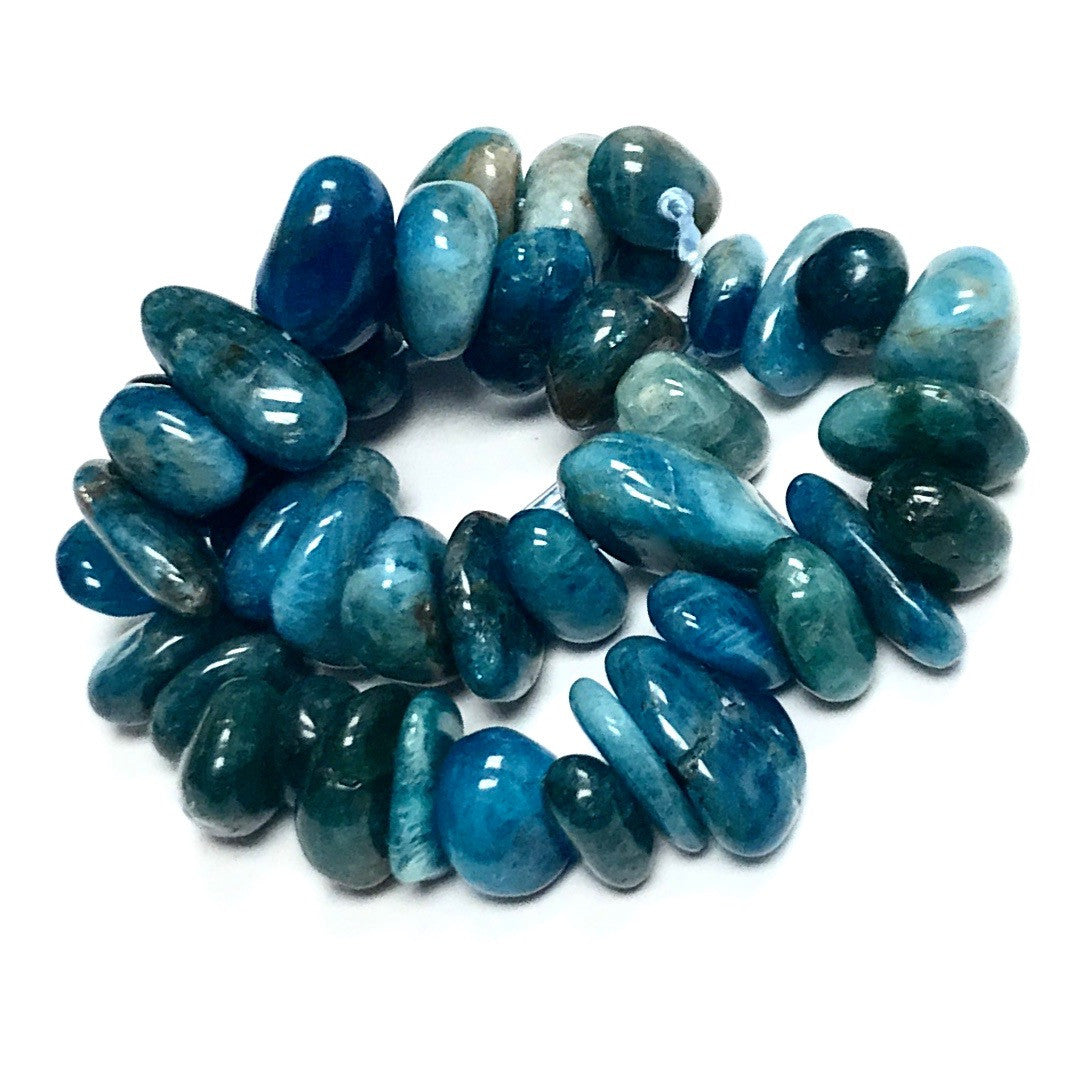 Apatite Polished and Tumbled Nugget Beads