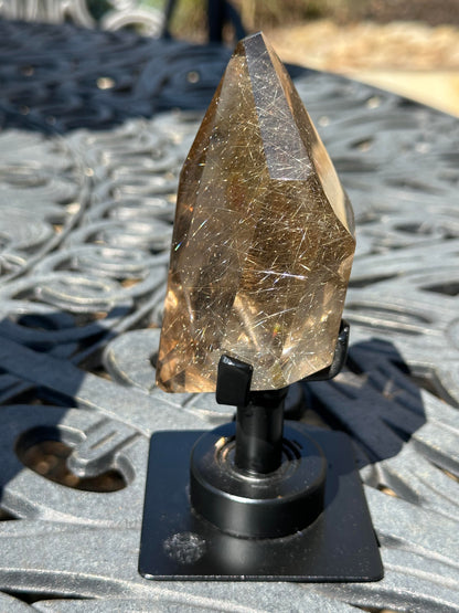 Collector Quality Smoky Rutilated Quartz Penetrator Crystal 5 3/4 Inches #NC7951