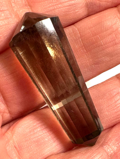Smoky Quartz Vogel Crystal with Outstanding Phantom, 14 x 40mm – NC7356