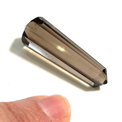 Smoky Quartz Vogel Crystal with Outstanding Phantom, 12 x 40mm – NC7357