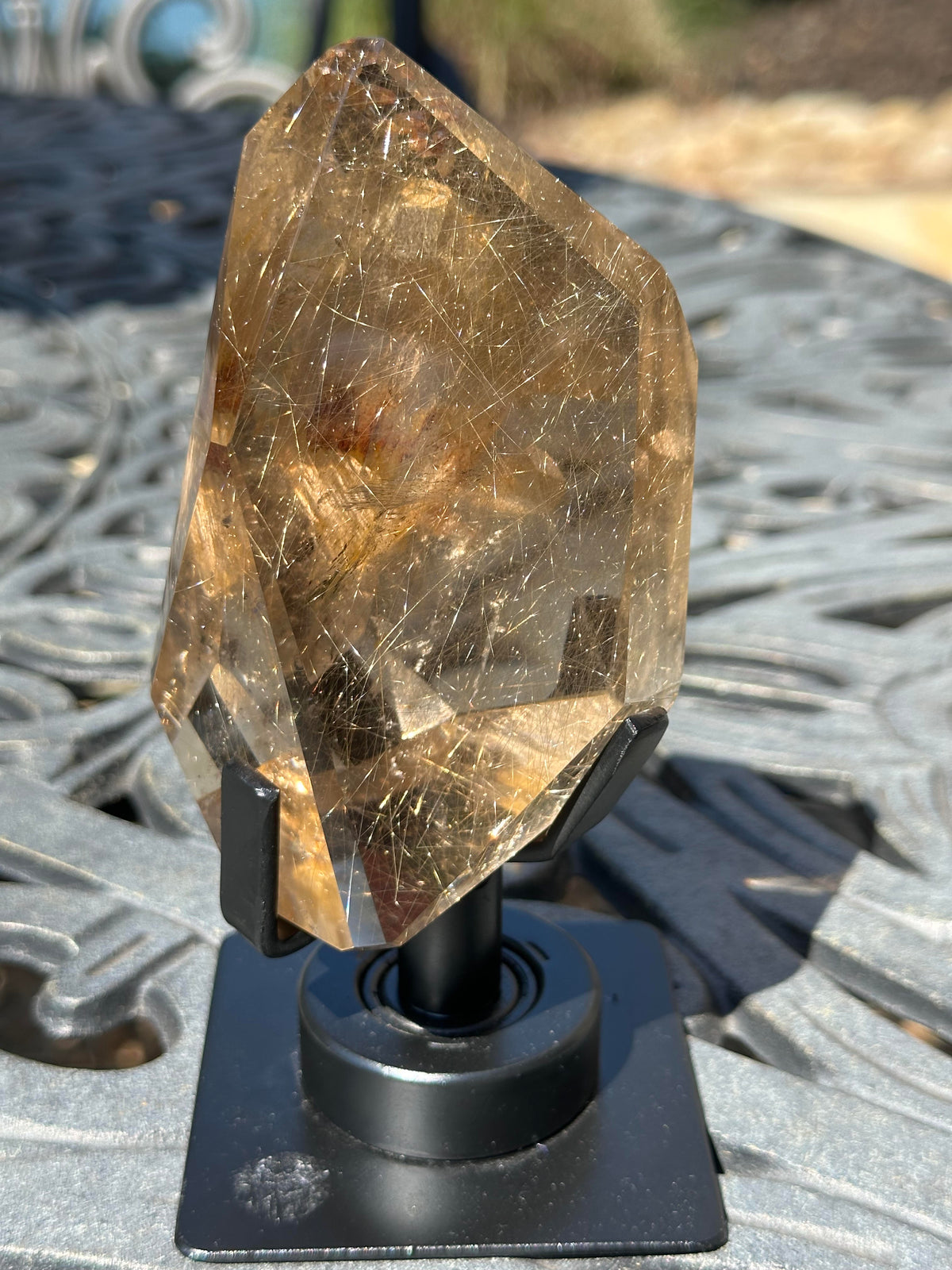 Collector Quality Smoky Rutilated Quartz Penetrator Crystal 5 3/4 Inches #NC7951