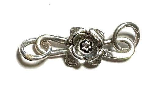 Sterling Silver Dogwood “S” Hook Clasp — Item #14044