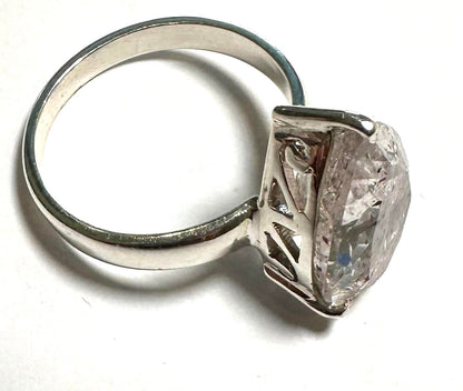 AAA Super Seven Pear-Shaped Stelring Silver Ring - Size 8 SP7719