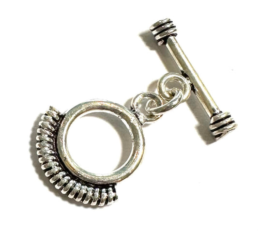 Sterling Silver Radiance Toggle Clasp – Item #1