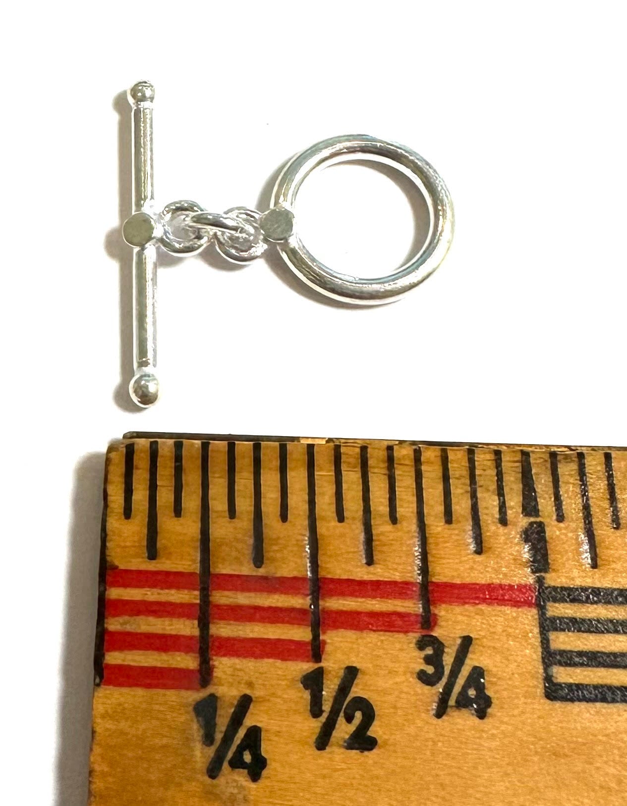 Sterling Silver Simple Dot Toggle #10123