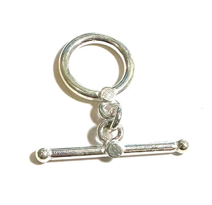 Sterling Silver Simple Dot Toggle #10123