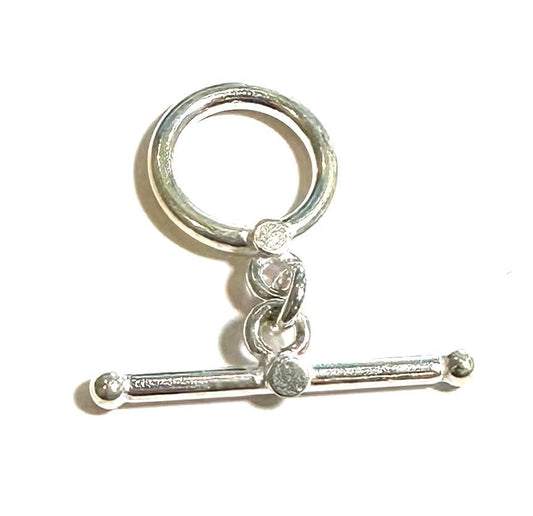 Sterling Silver Simple Dot Toggle #10123