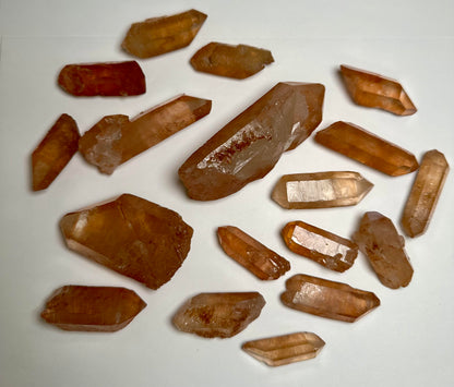 Wholesale Tangerine Quartz Parcel – 536g (18 Pieces, Brazil) - WHOLE 06