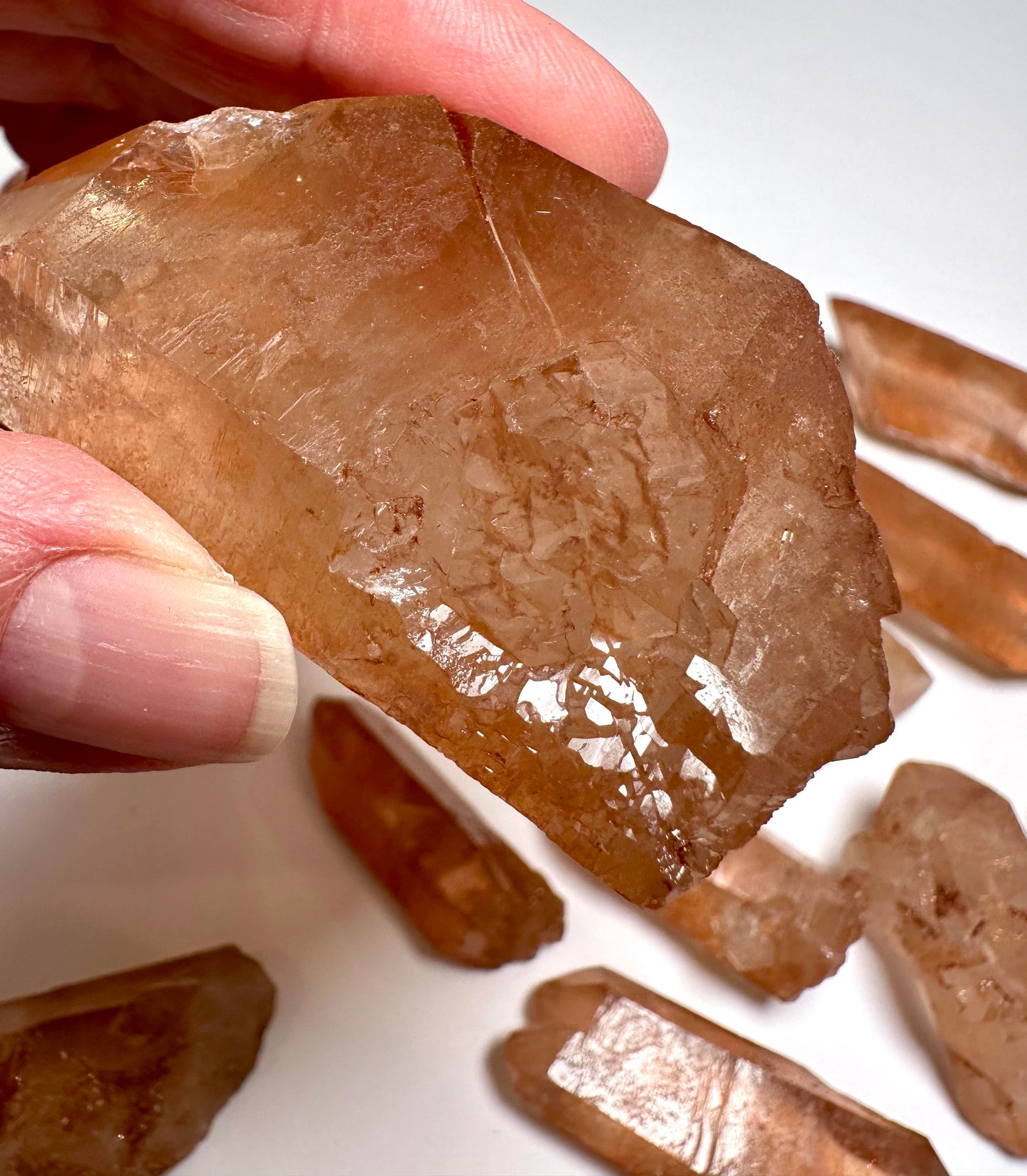 Wholesale Tangerine Quartz Parcel – 536g (18 Pieces, Brazil) - WHOLE 06