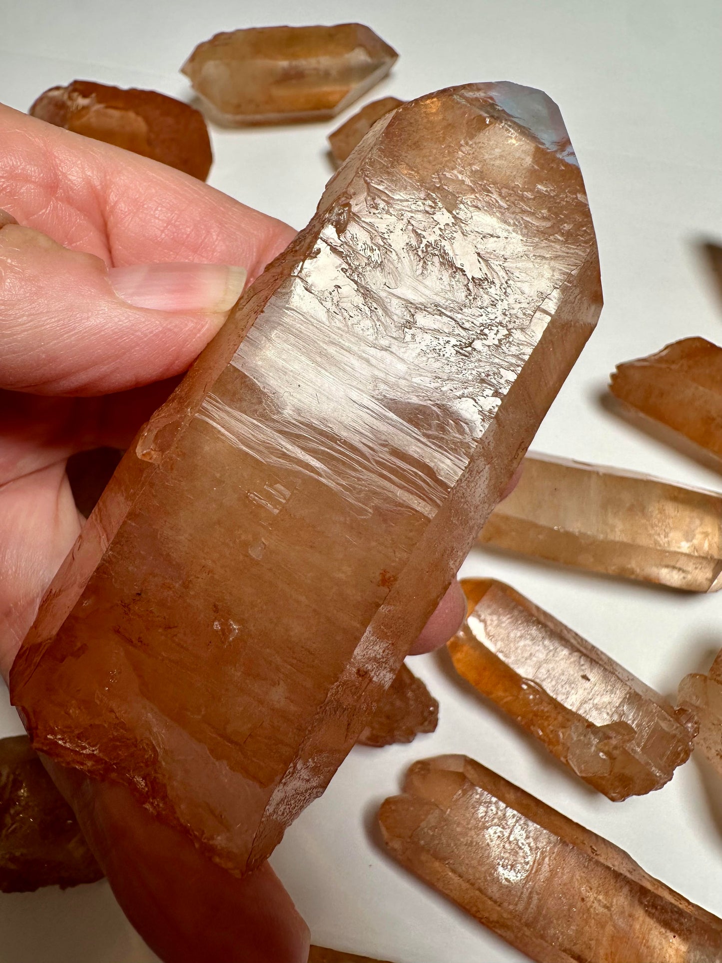 Wholesale Tangerine Quartz Parcel – 536g (18 Pieces, Brazil) - WHOLE 06
