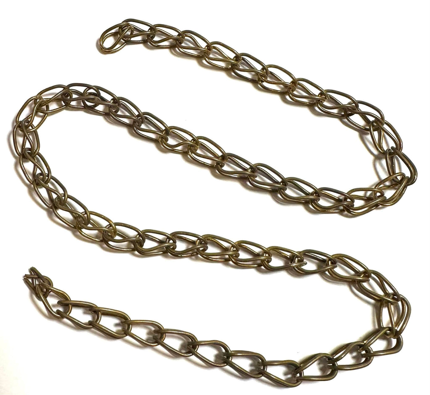 One of a Kind Vintage Brass Double Mariner Chain 15 Inches #VB551